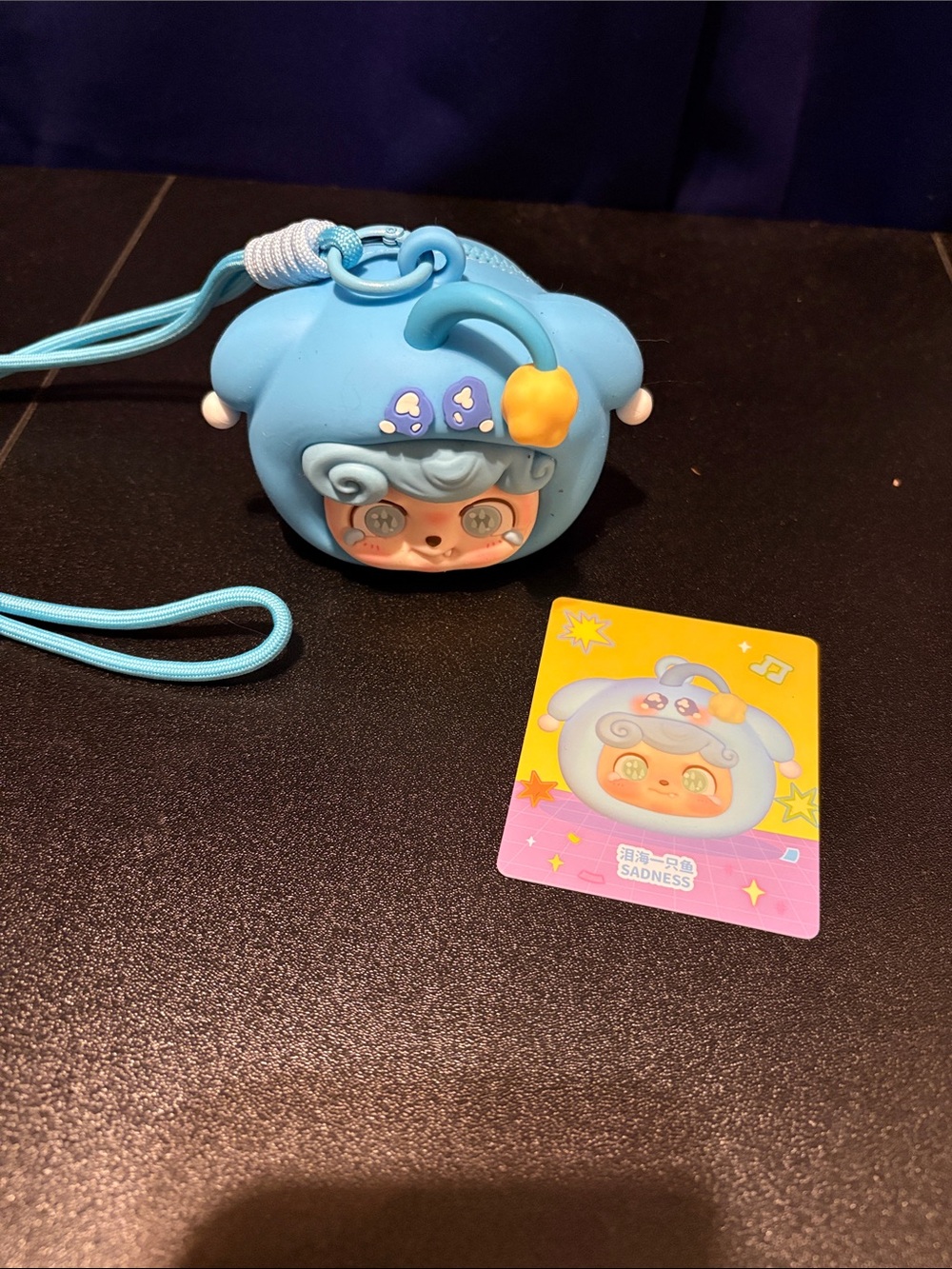Blue Cartoon Character Silicone Crossbody Bag for Kids